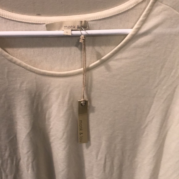 NWT Monk & Lou oversize hi low sweater L - Picture 2 of 5